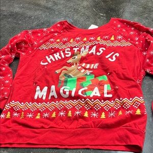 3/$10 Christmas Is Magical  Red sweatshirt